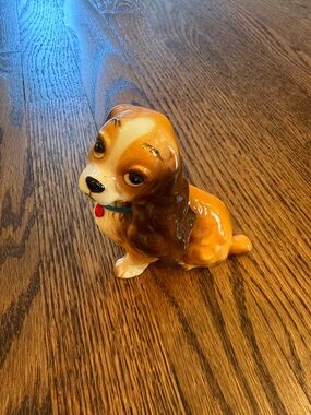 Vintage Walt Disney Production Lady & The Tramp Ceramic Porcelain figurine Japan